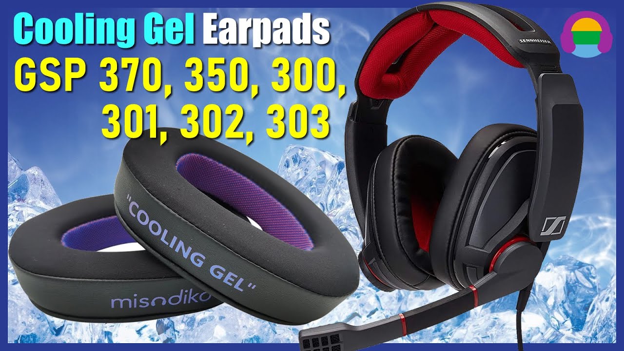 Sennheiser GSP 370/ 350/ 300 Gaming Headset: Upgraded Cooling Gel Earpads Replace