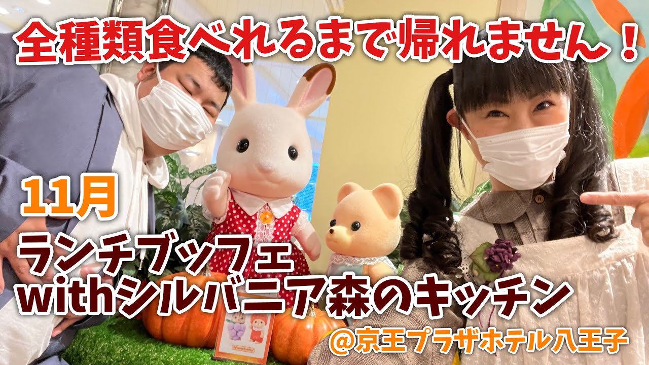 【シルバニアファミリー】ランチブッフェwithシルバニア森のキッチン＠京王プラザホテル八王子で全種類食べるまで帰れません！【11月】