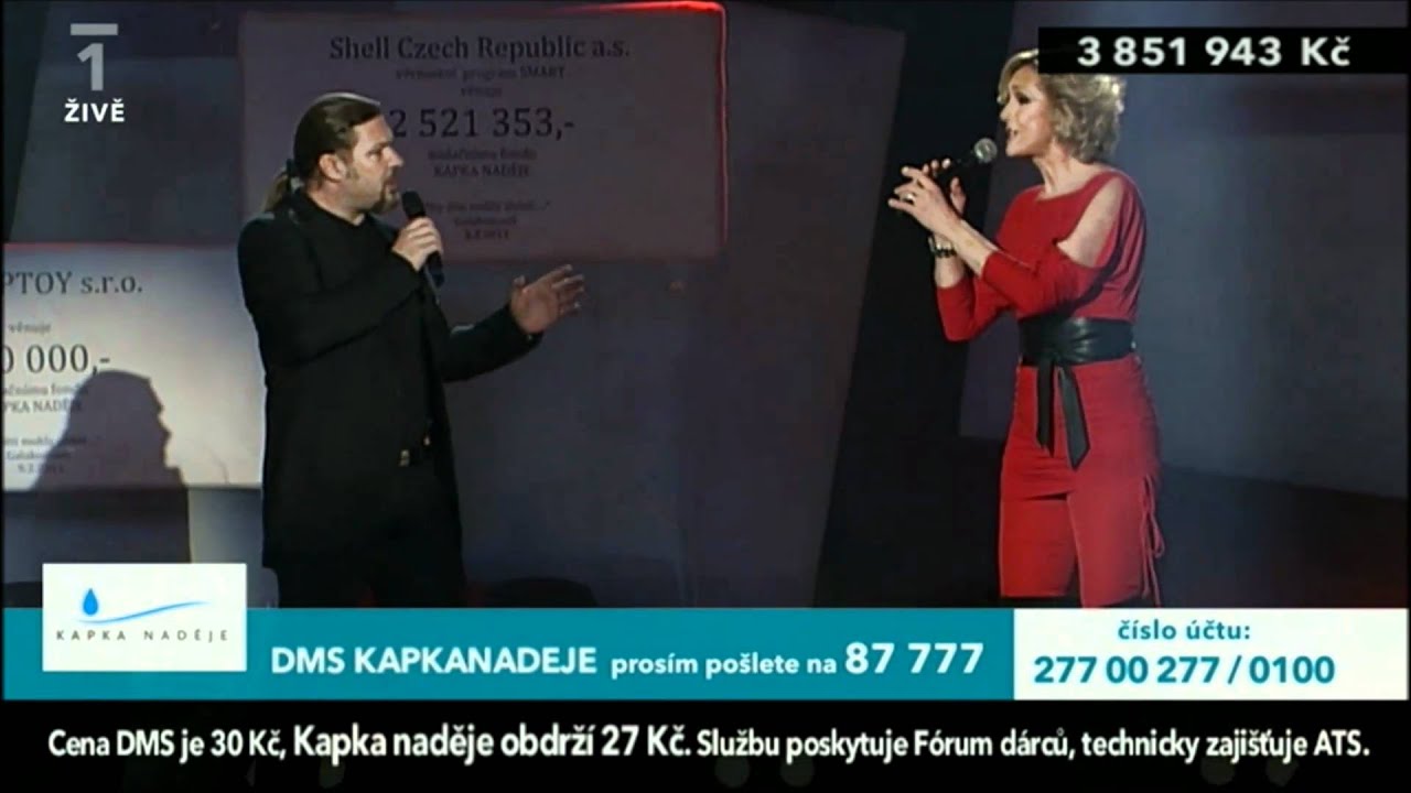 Petr Kolář a Helena Vondráčková - Stín katedrál (Kapka naděje 5.2.2011)