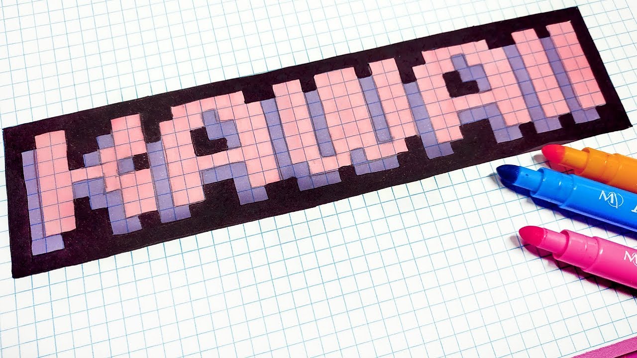 Handmade Pixel Art - How To Draw Kawaii #pixelart