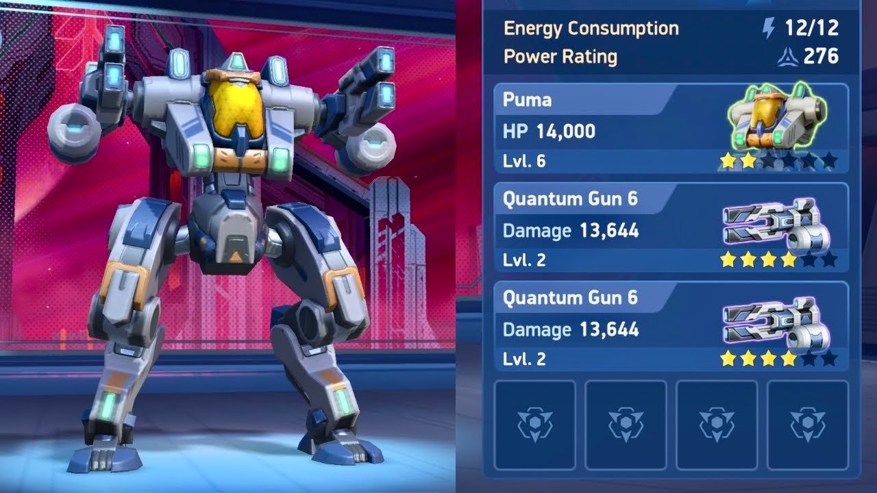mech arena puma Quantum Gun 6 | mech arena gameplay | mech arena