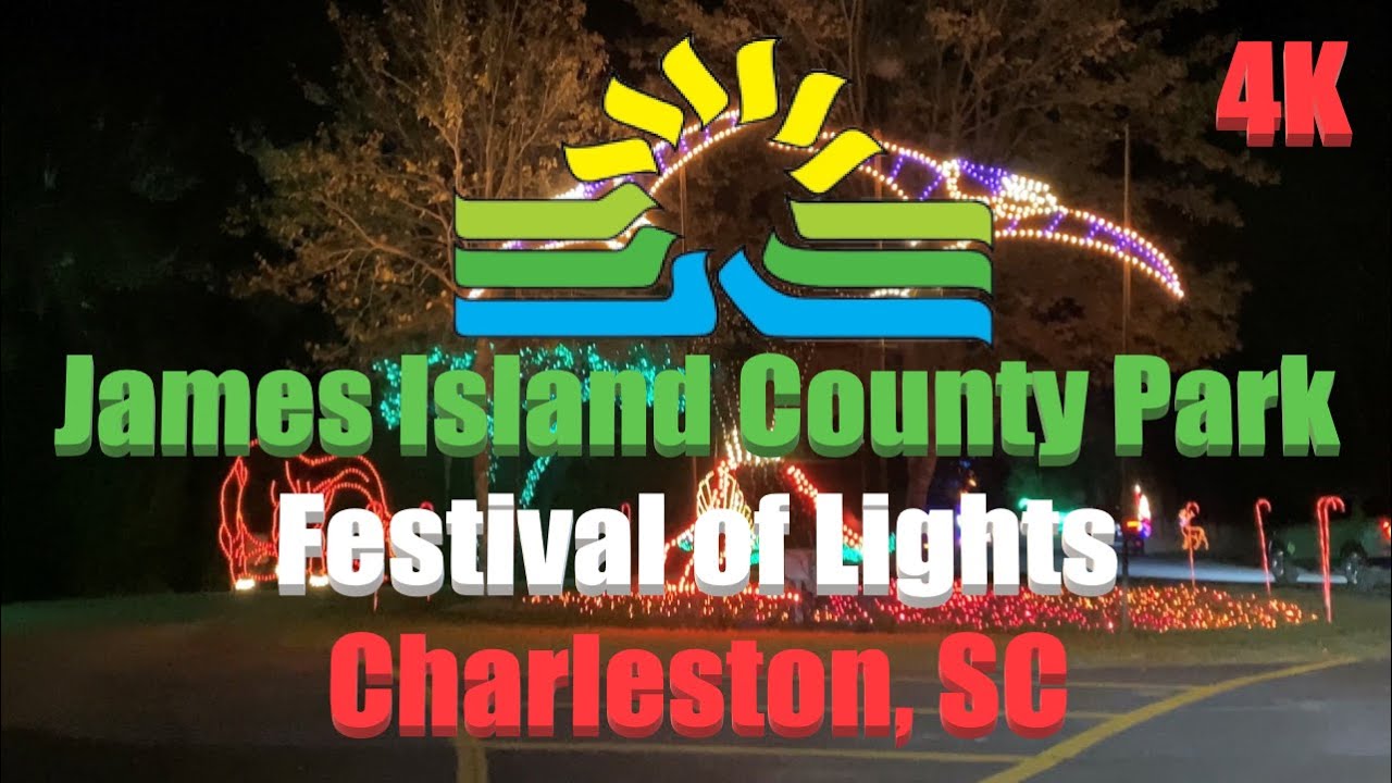 Holiday Festival of Lights 2023 | Tour & Overview | James Island County Park | Charleston, SC | 4K