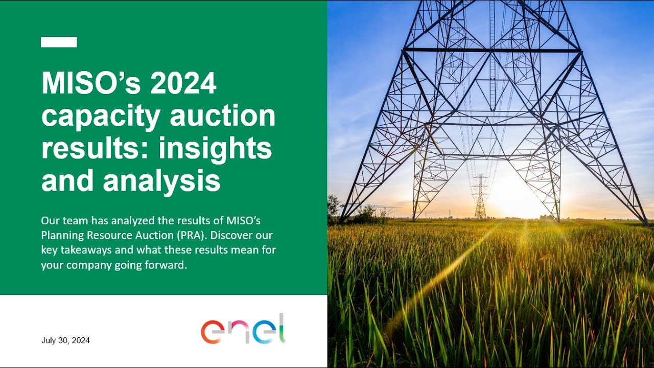 MISO&rsquo;s 2024 capacity auction results: insights and analysis