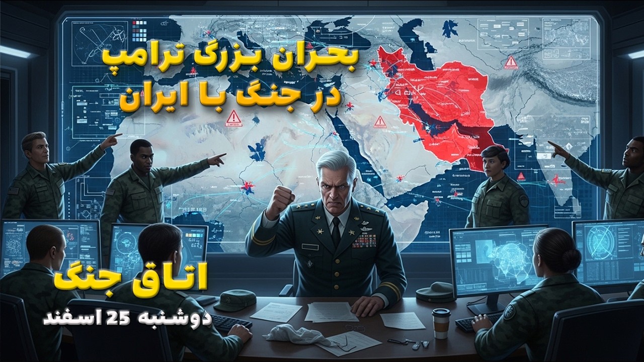 اتاق جنگ دوشنبه 25 اسفند | بحران دونالد ترامپ در جنگ با جمهوری اسلامی