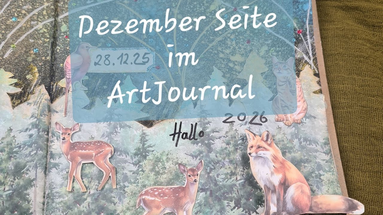 Dezember Seite im ArtJournal 