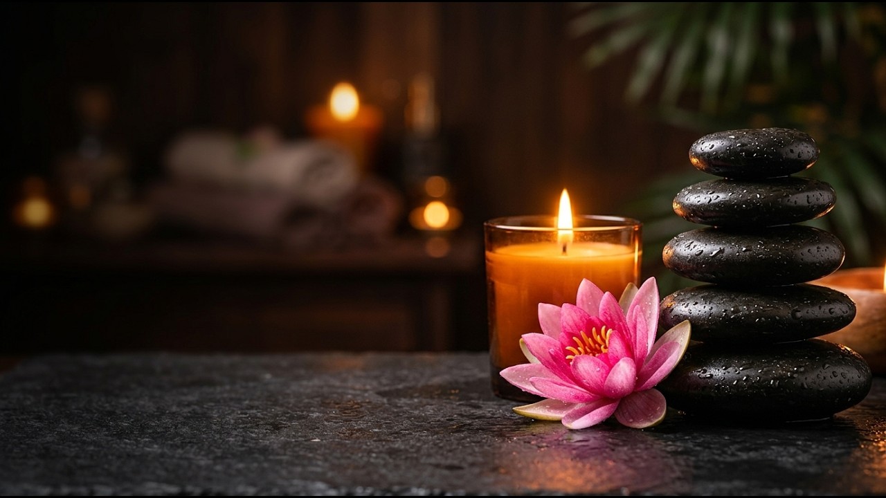 Luxury Stone Spa Oasis 🕯️ | Deep Relaxation & Stress Relief Music