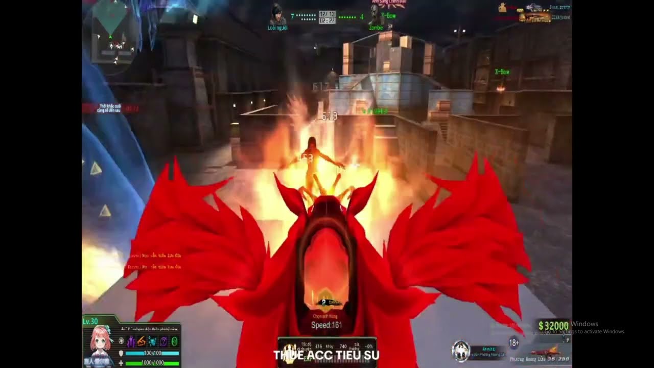 Truy Kích múa kiếm rắn trong zombie 2D