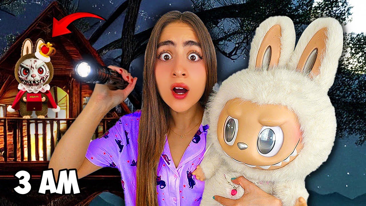 24 hours in a HAUNTED Labubu SECRET Room! 