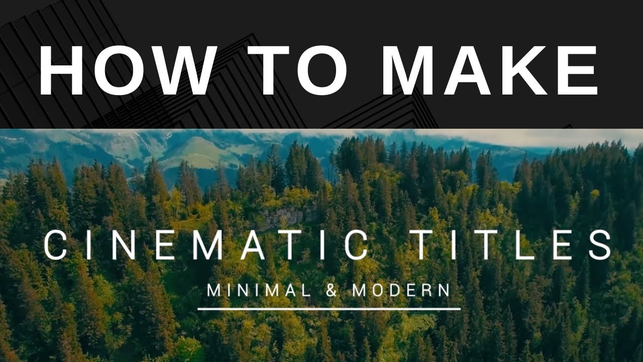 How to Make Cinematic Titles in Filmora