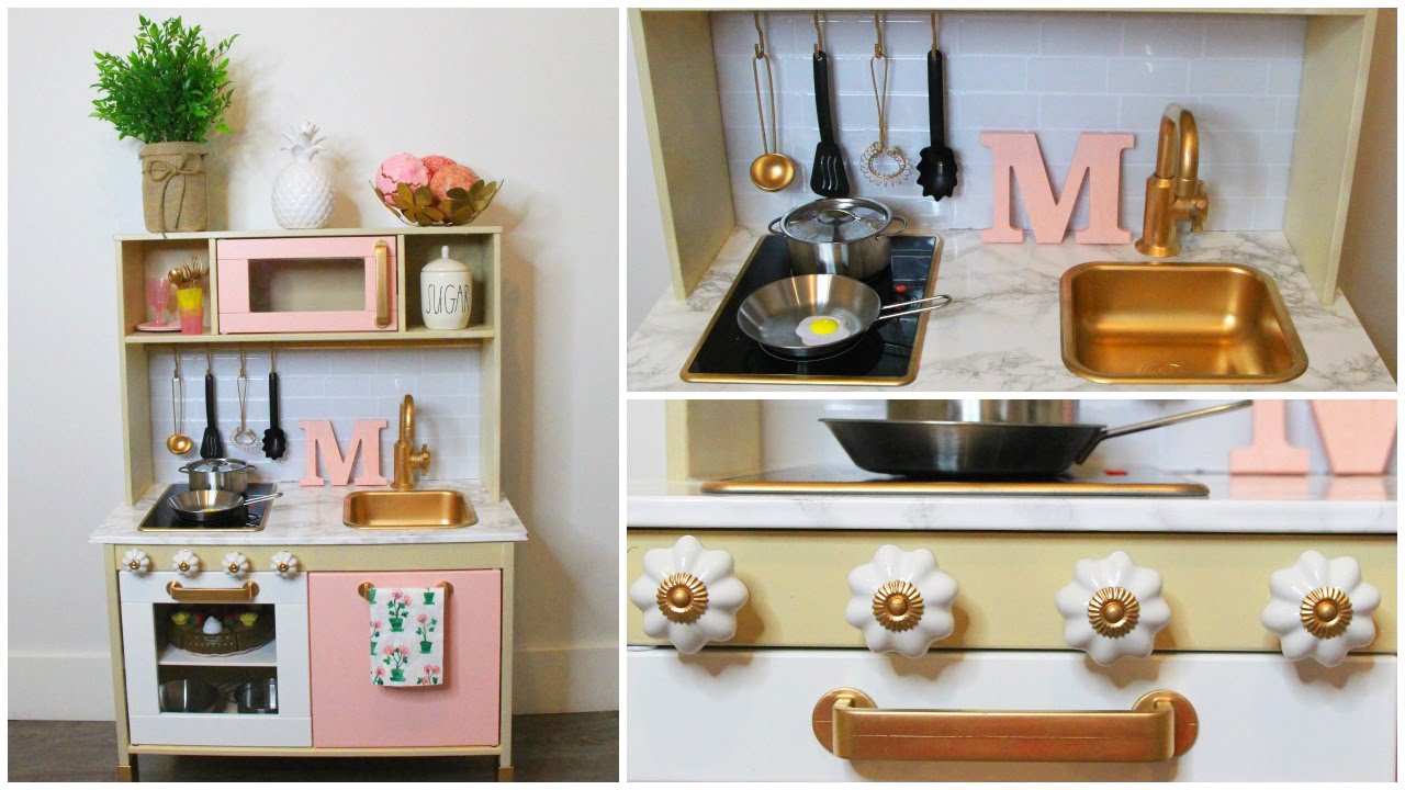 DIY- TRANSFORMANDO MINI COCINA PARA NIÑOS + TOUR COCINA MÍA | KARLA CELIS