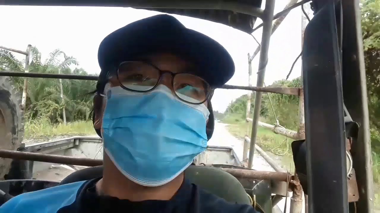 keadaan jalan ketika keluar dari hutan