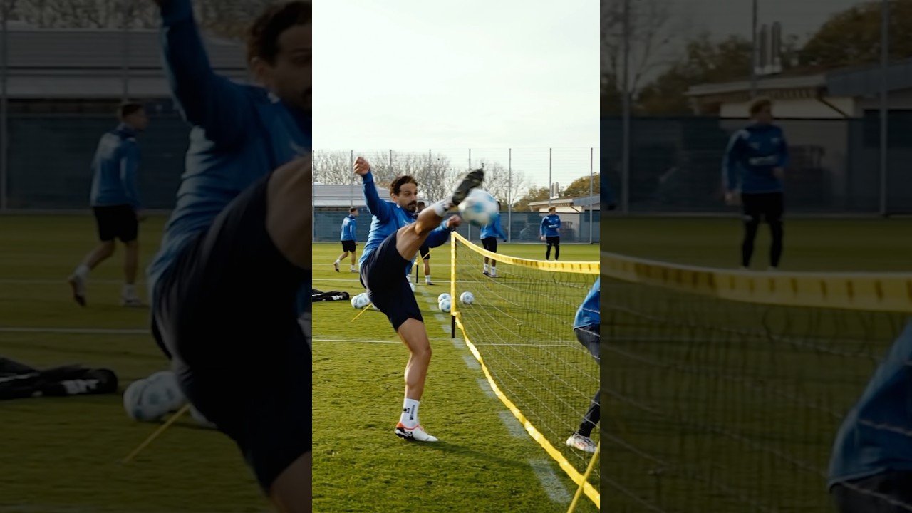 Adriano Grimaldi on 🔥⚽️🎾#fu&szlig;balltennis #scp07 #scpaderborn #shorts #bundesliga