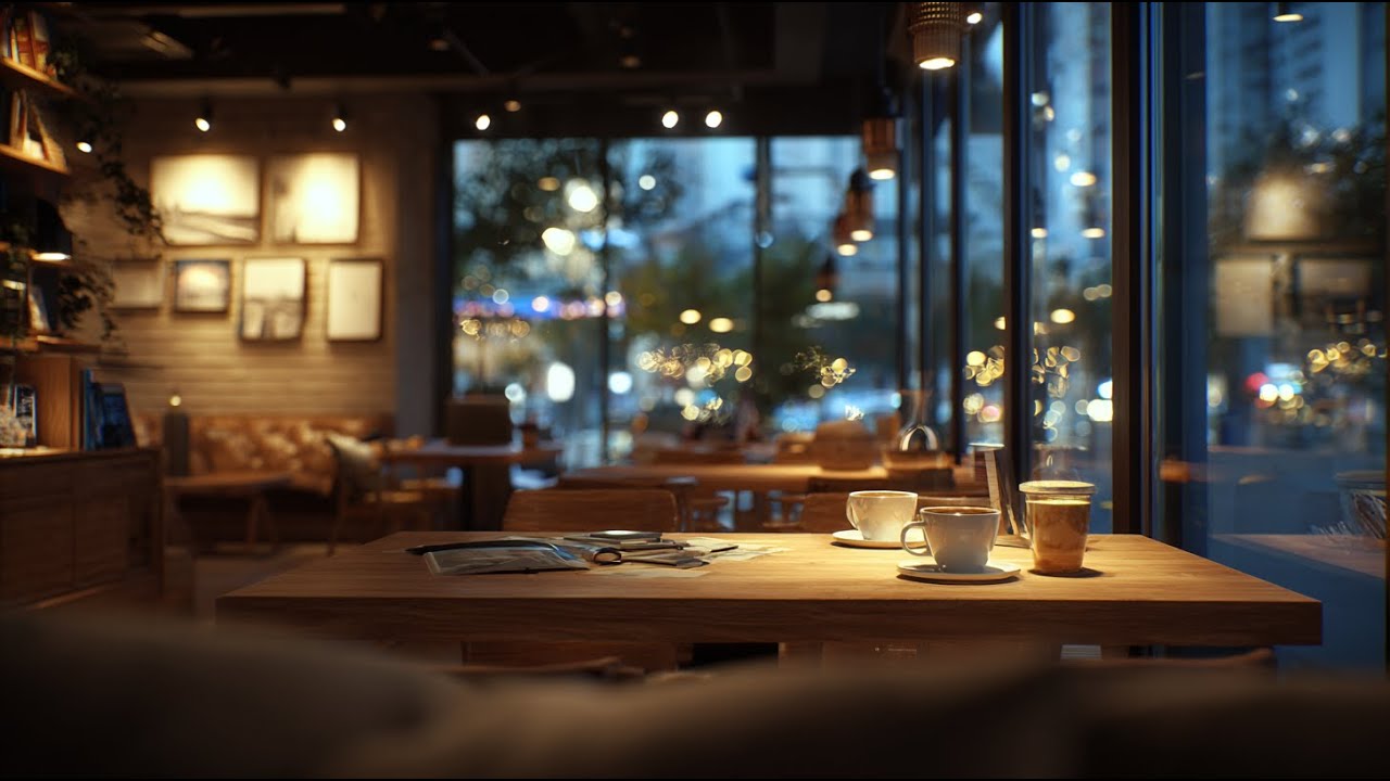 ☕🎹 Smooth Jazz Piano in a Cozy Cafe – Study & Work Ambience