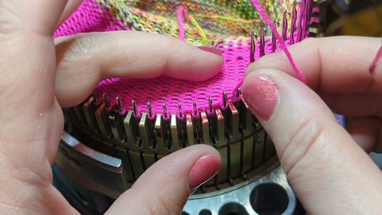 Tinking on a circular sock machine