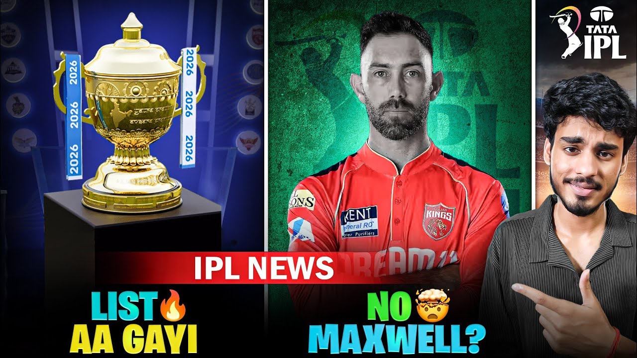 IPL 2026 Auction Full List Announced! Maxwell to SKIP IPL 2026, but WHY? 🤯 | Cric Point