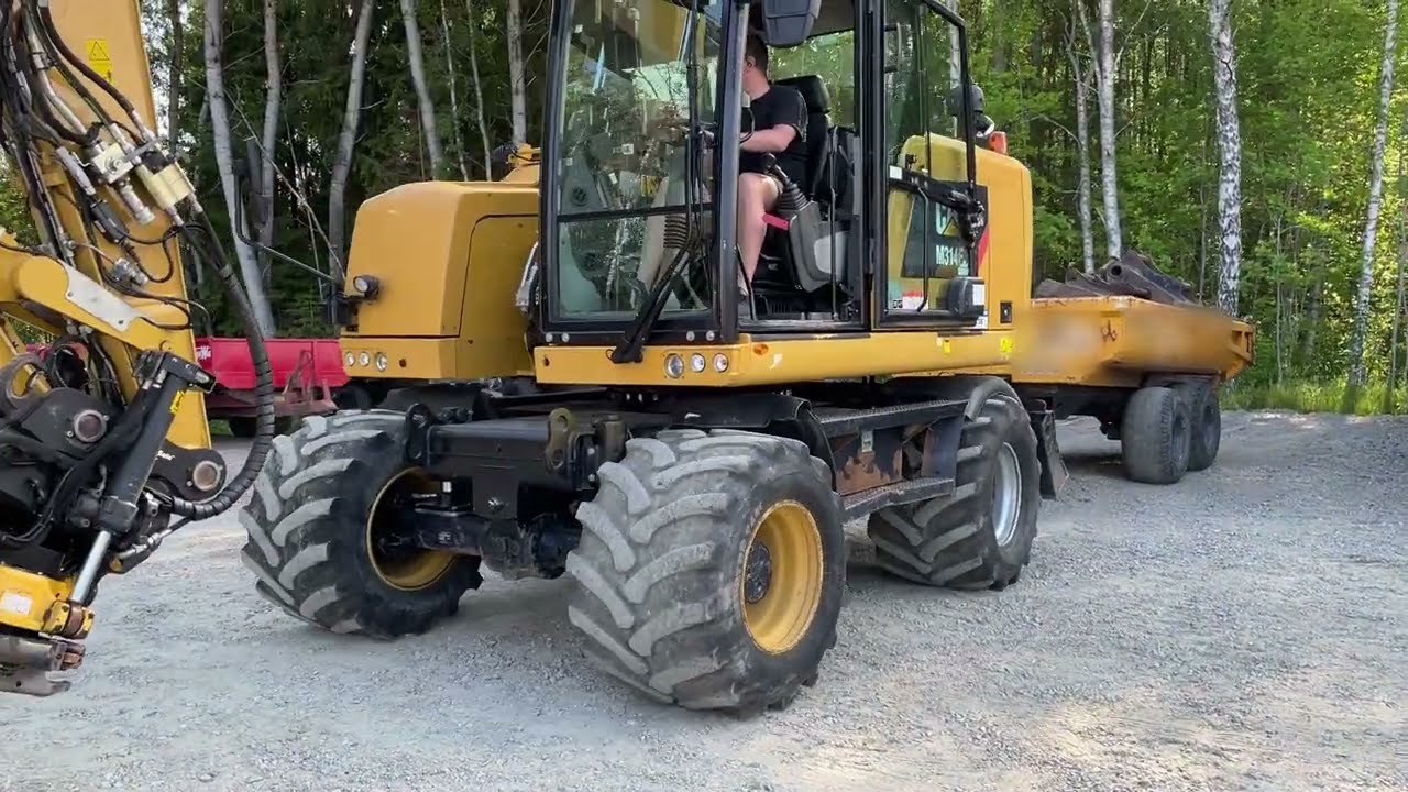 Caterpillar M314F inkl släpkärra Bigab BT-8 - 17 930914 1/2
