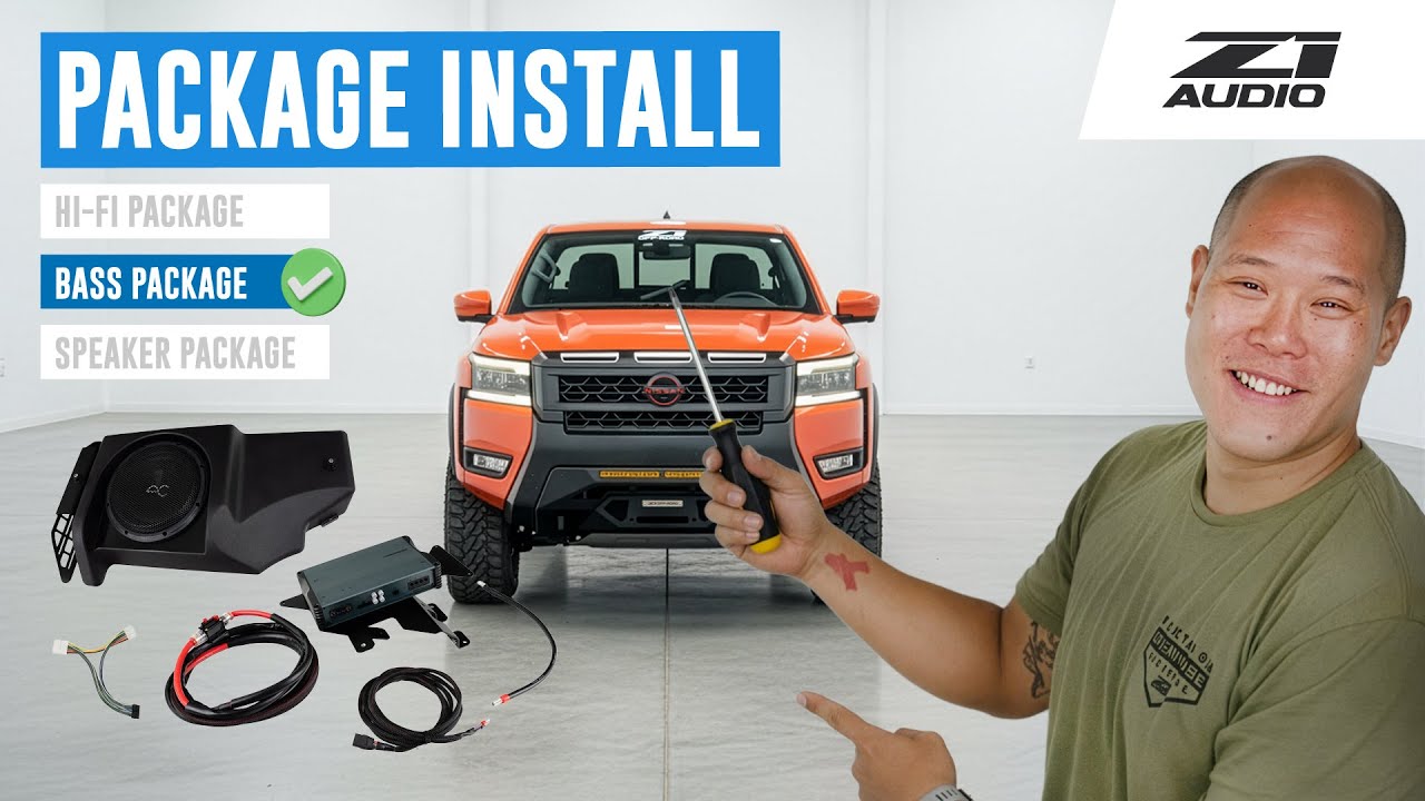 Установка пакета сабвуфера Z1 Audio для Nissan Frontier D41