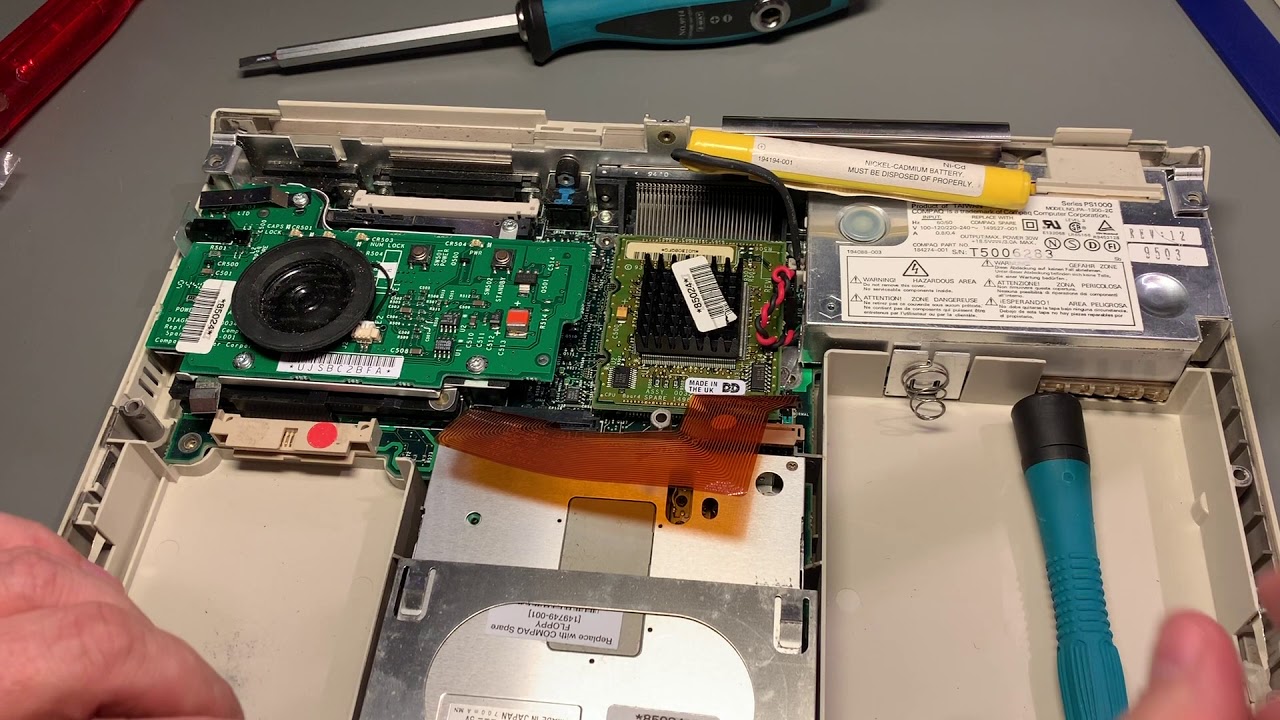 1994 Compaq LTE Elite 486 Notebook restoration