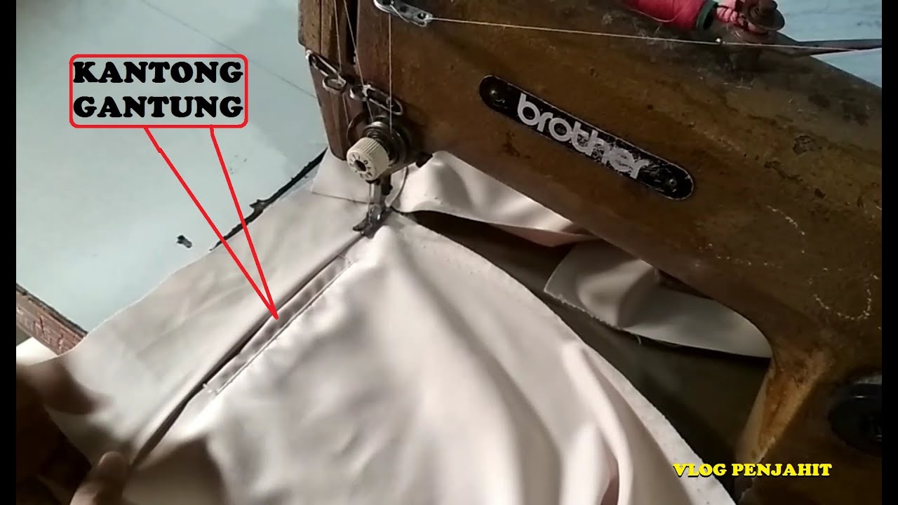 Beginilah Cara Menjahit Kantong Paspol Gantung Pada Celana  - vlog penjahit