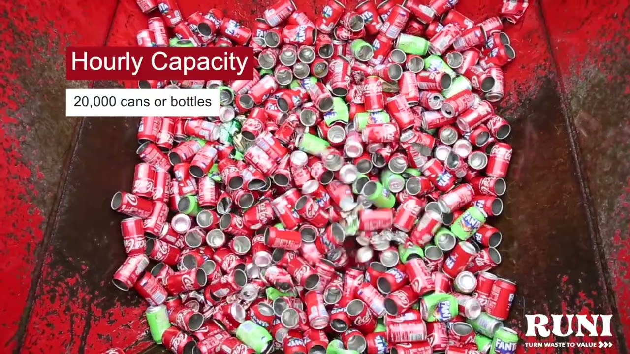Carlsberg - Efficient Dewatering and Destruction of Plastic Bottles and Aluminum Cans