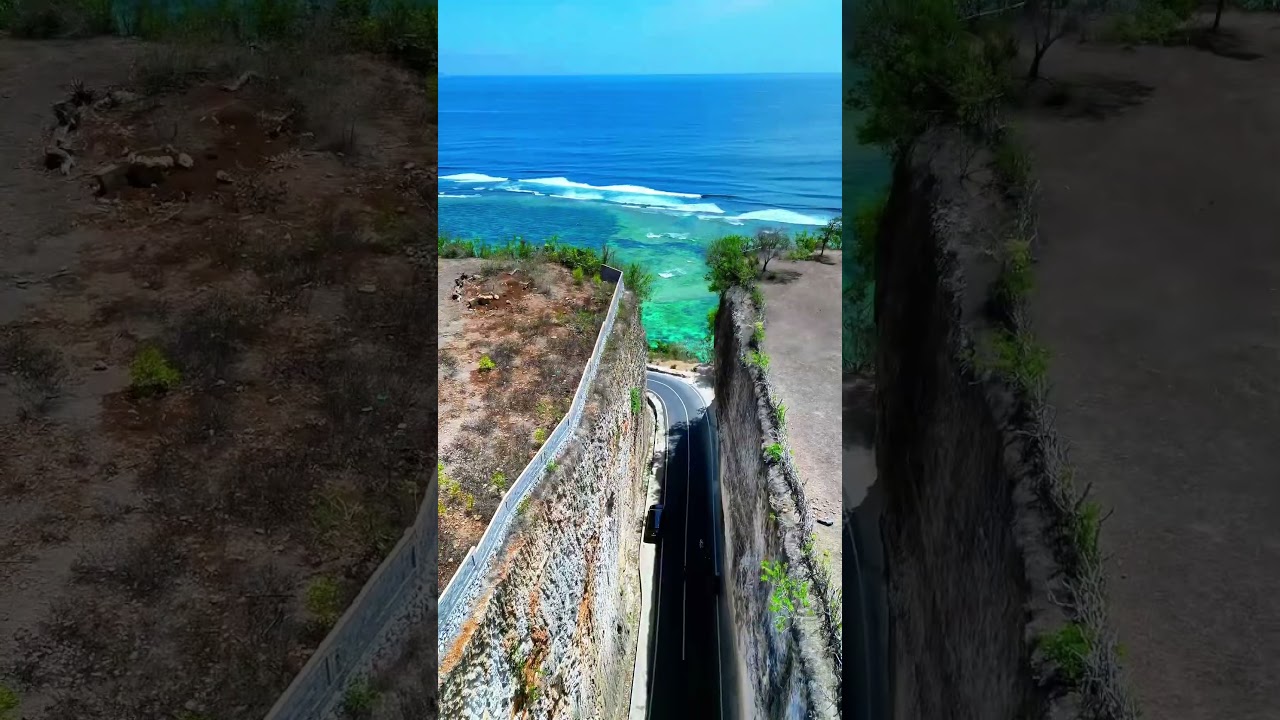Bali's Hidden Paradise: Discover the Ultimate Cliff Road Experience | Pandawa Beach Road #balitravel