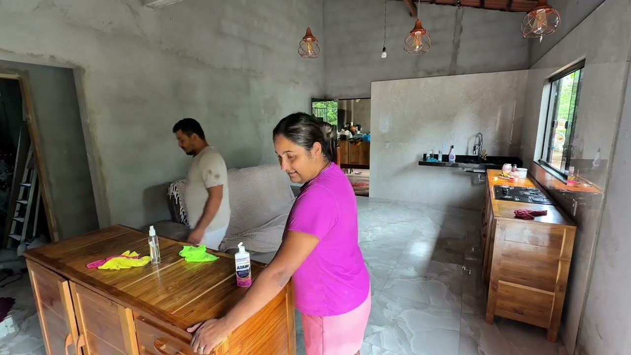 PISO FINALIZADO, AGORA É SÓ ORGANIZAÇÃO/ diário de obra 