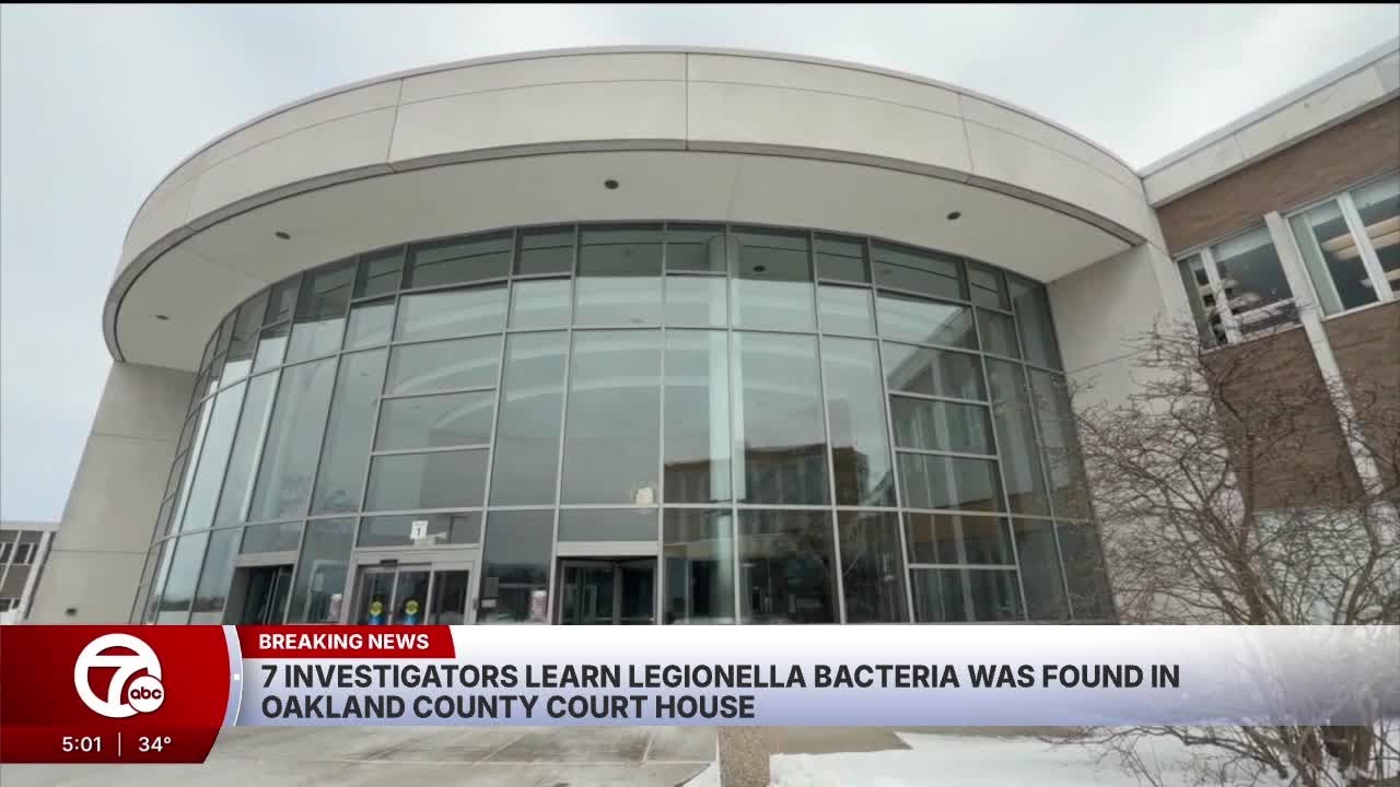 Legionella bacteria discovered inside Oakland County Circuit Court