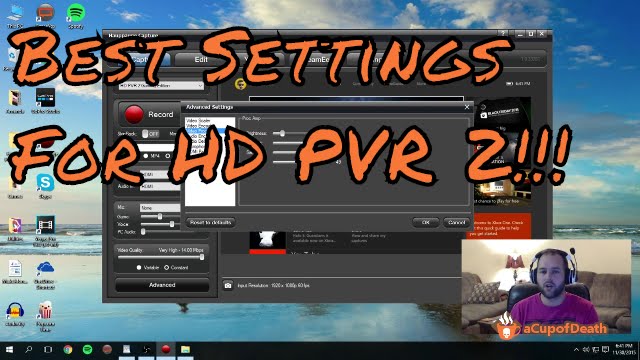 Hauppauge HD PVR 2 Gaming Edition Best Quality Settings **Updated 2016**