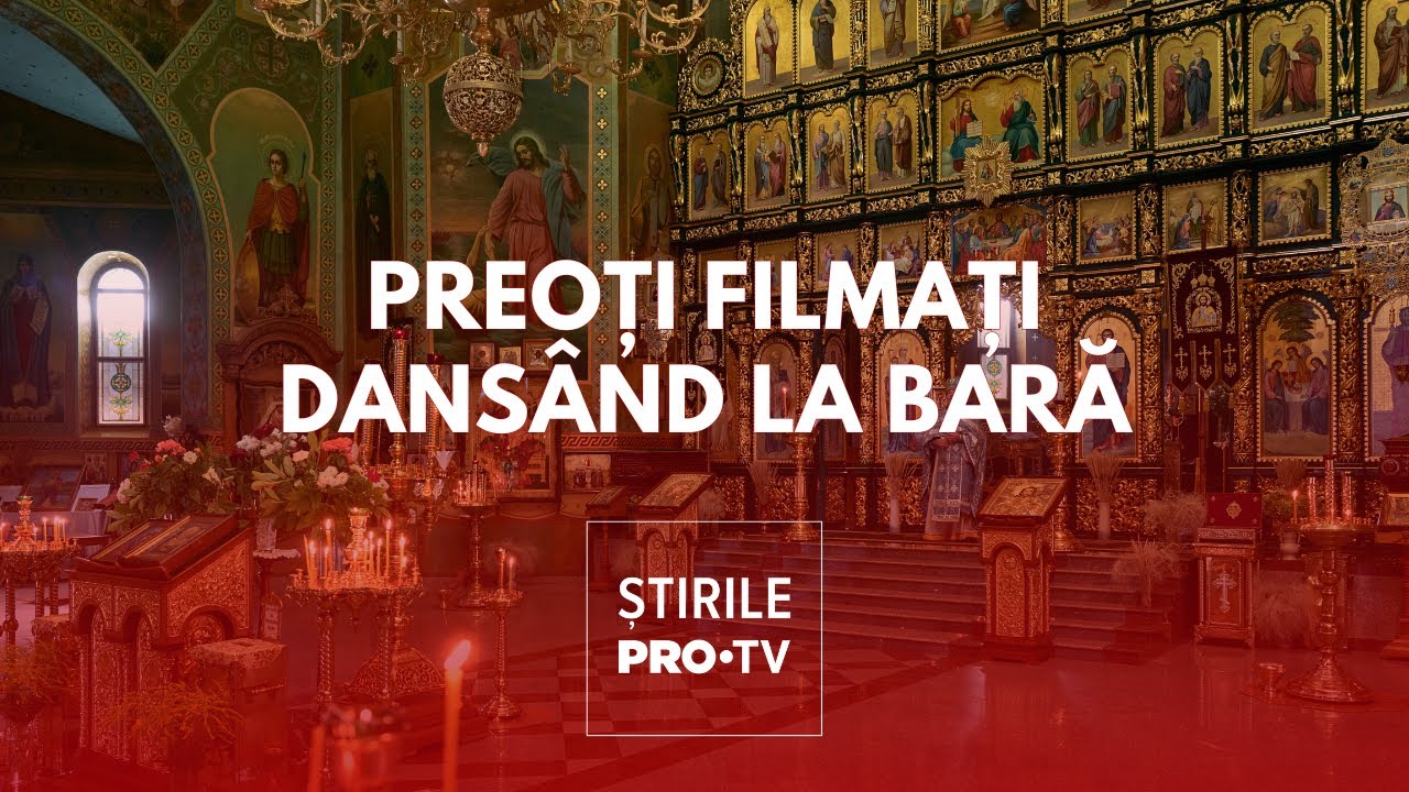Preoți filmați într-un club dansând la bară și fumând