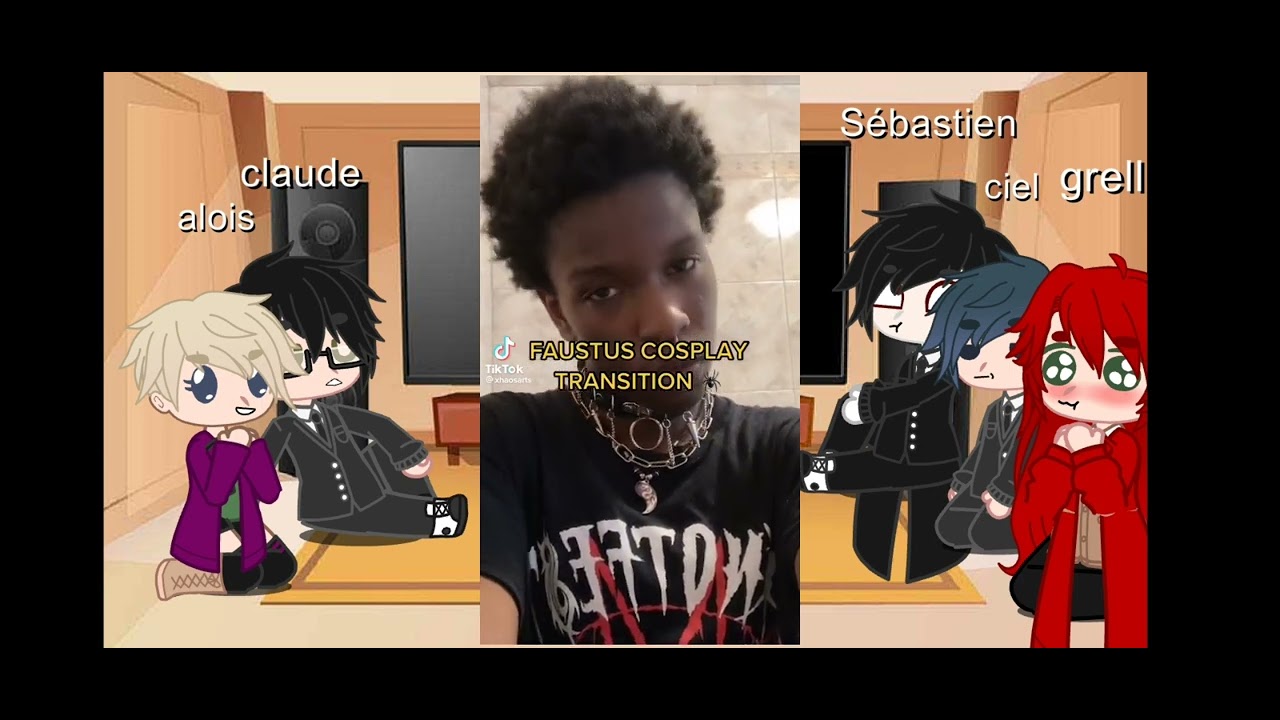 black butler reacts to cosplay tiktoks