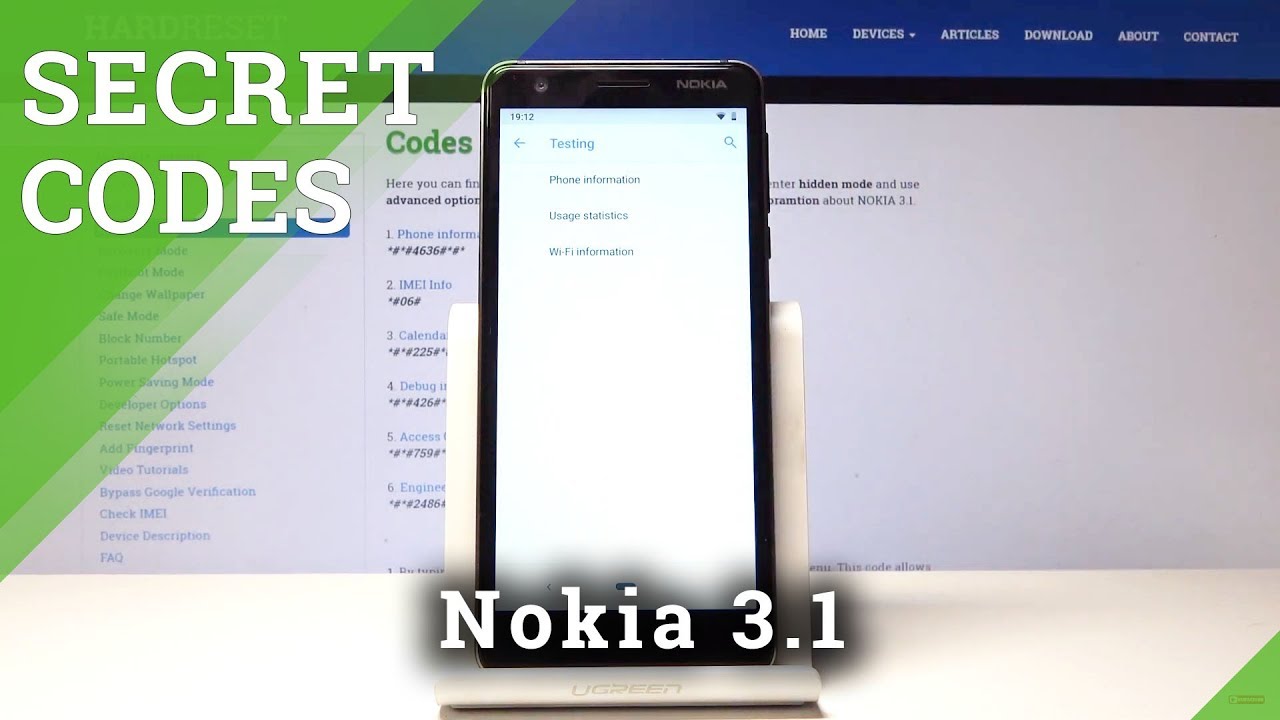 Secret Codes Nokia 3.1 - NOKIA Service Mode / Hidden Options