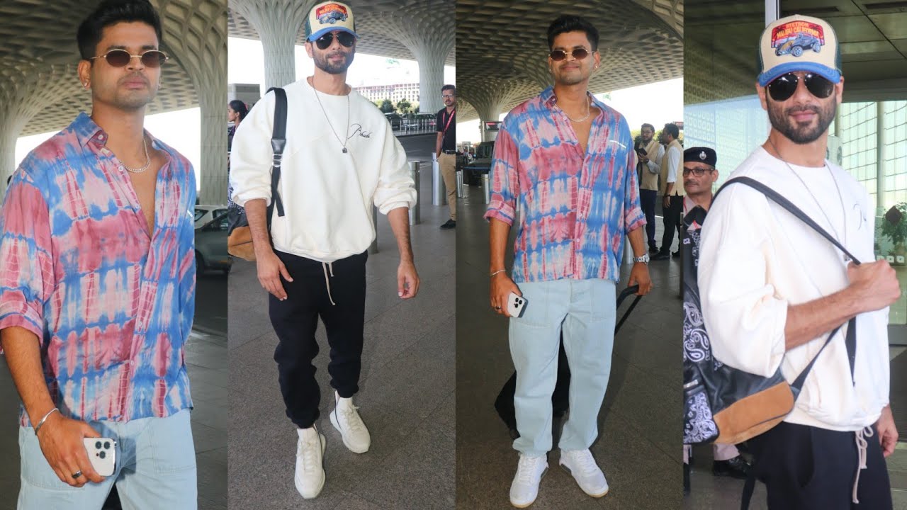 Shahid Kapoor & Shreyas Iyer Spotted at Mumbai Airport 😎🔥📸