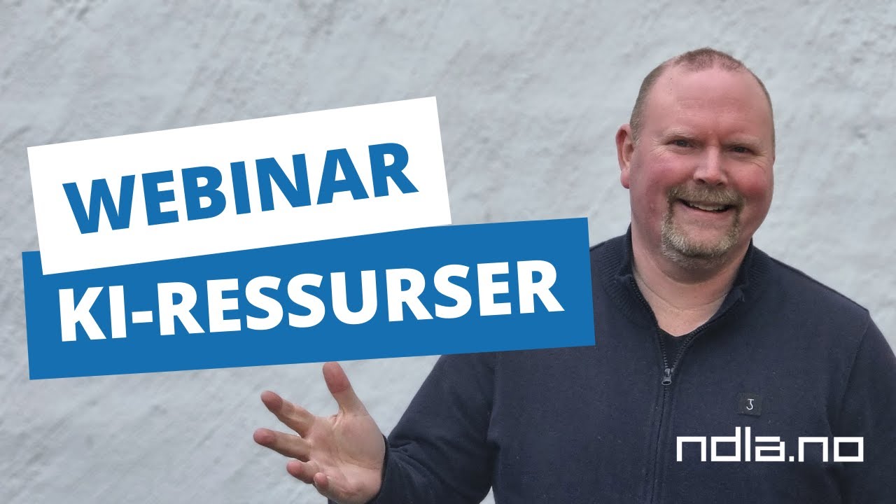 Kunstig intelligens, prateroboter og Min NDLA. Webinar fra NDLA.