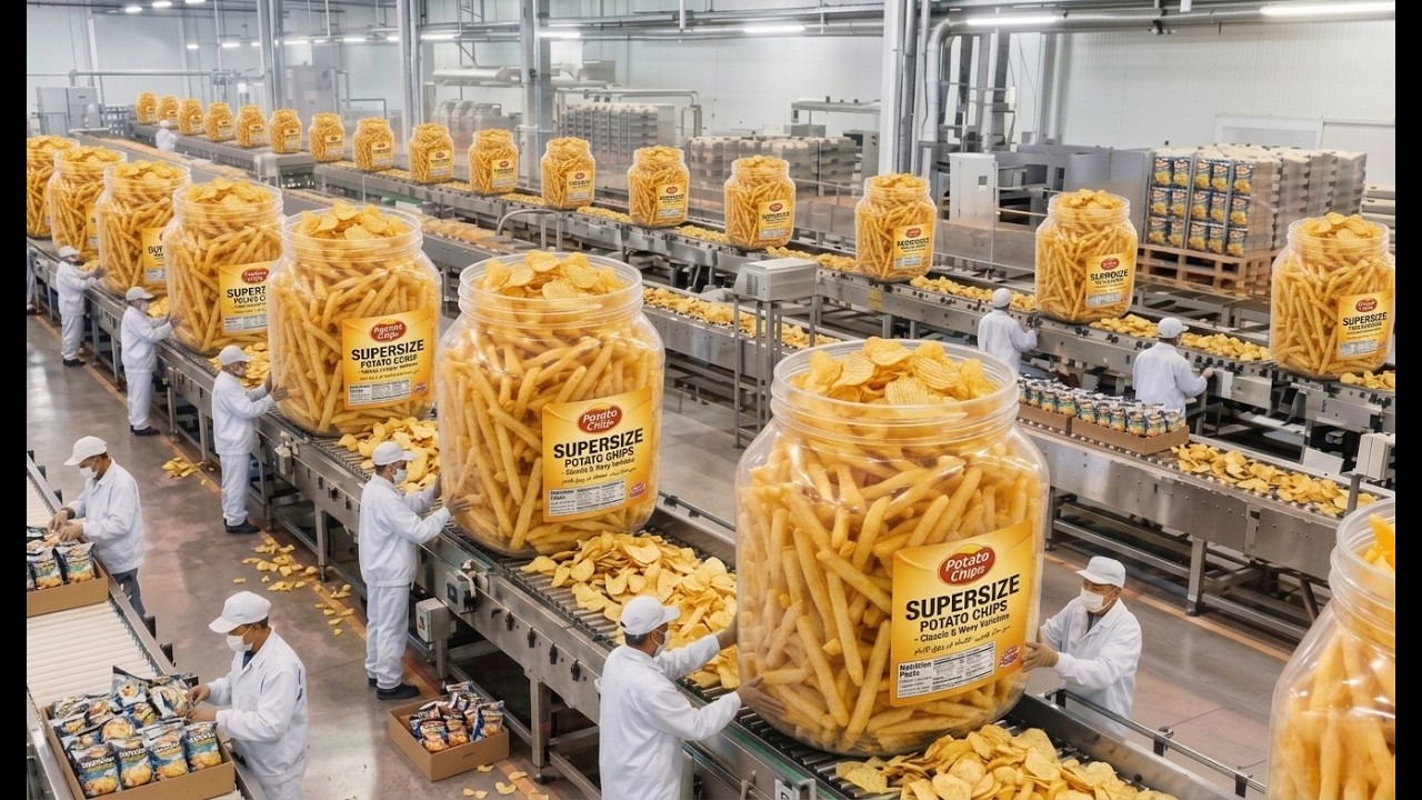 How It's Made: Potato Chips | Inside the Largest US Food Processing Factory