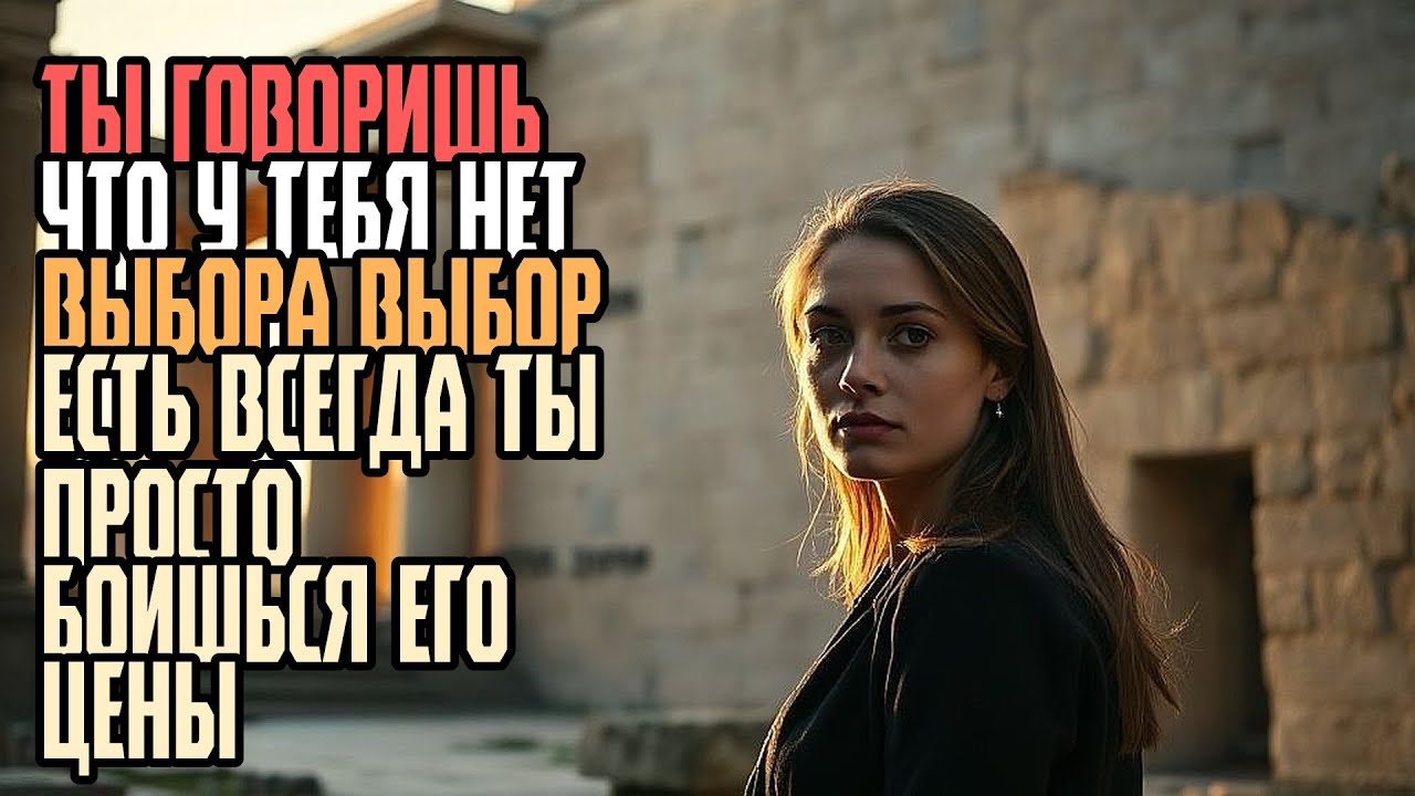 ТЫ ГОВОРИШЬ ЧТО У ТЕБЯ НЕТ ВЫБОРА ВЫБОР ЕСТЬ ВСЕГДА ТЫ ПРОСТО БОИШЬСЯ ЕГО ЦЕНЫ
