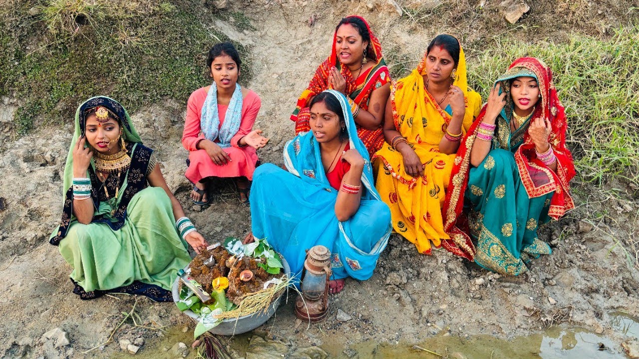 पीड़िया माता विदाई, देखिये कैसे गांव की औरतें गीत- गाकर दहवातीं हैं।|Gawar Bhauji Priti Singh Comedy