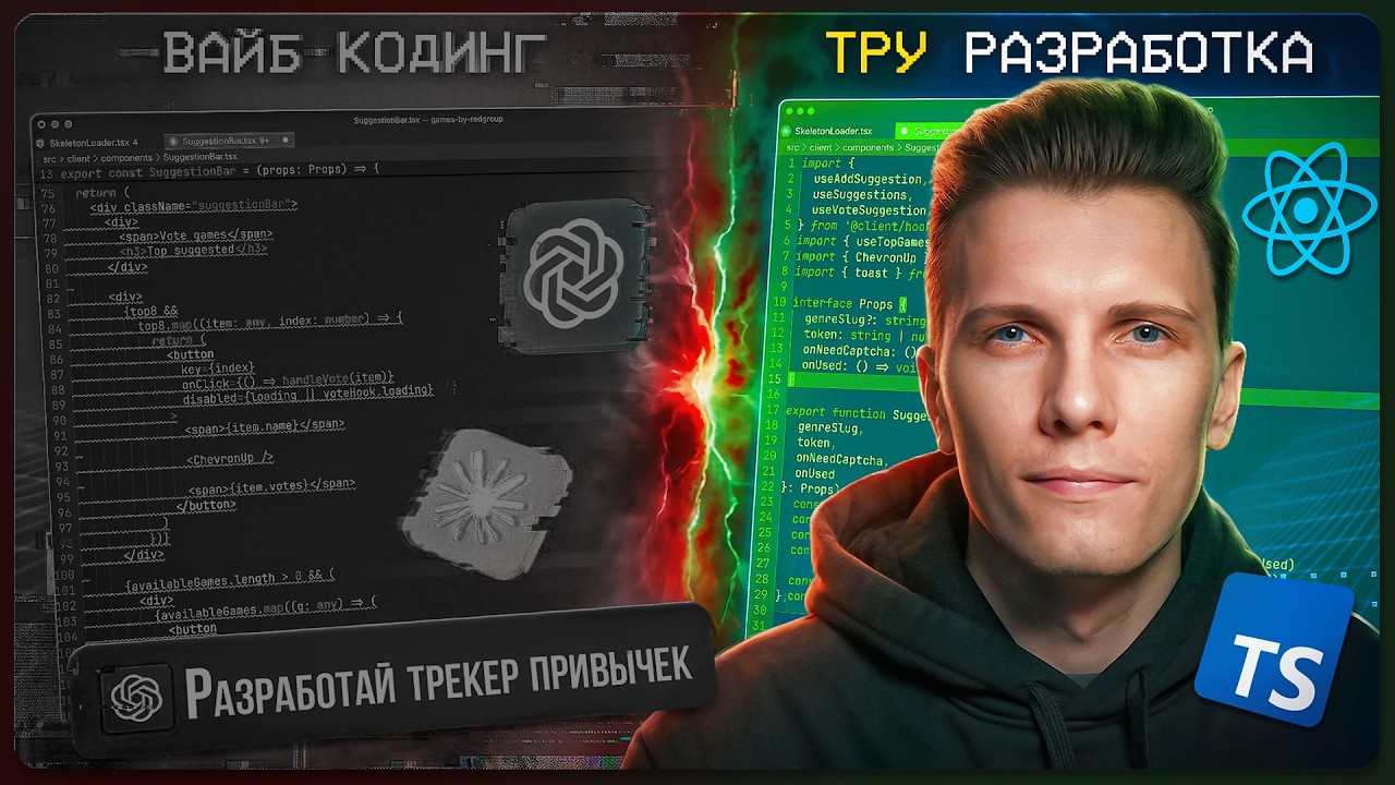 ТРУ КОДИНГ vs ВАЙБ-КОДИНГ! РЕАЛЬНЫЙ ТЕСТ в РАЗРАБОТКЕ на React