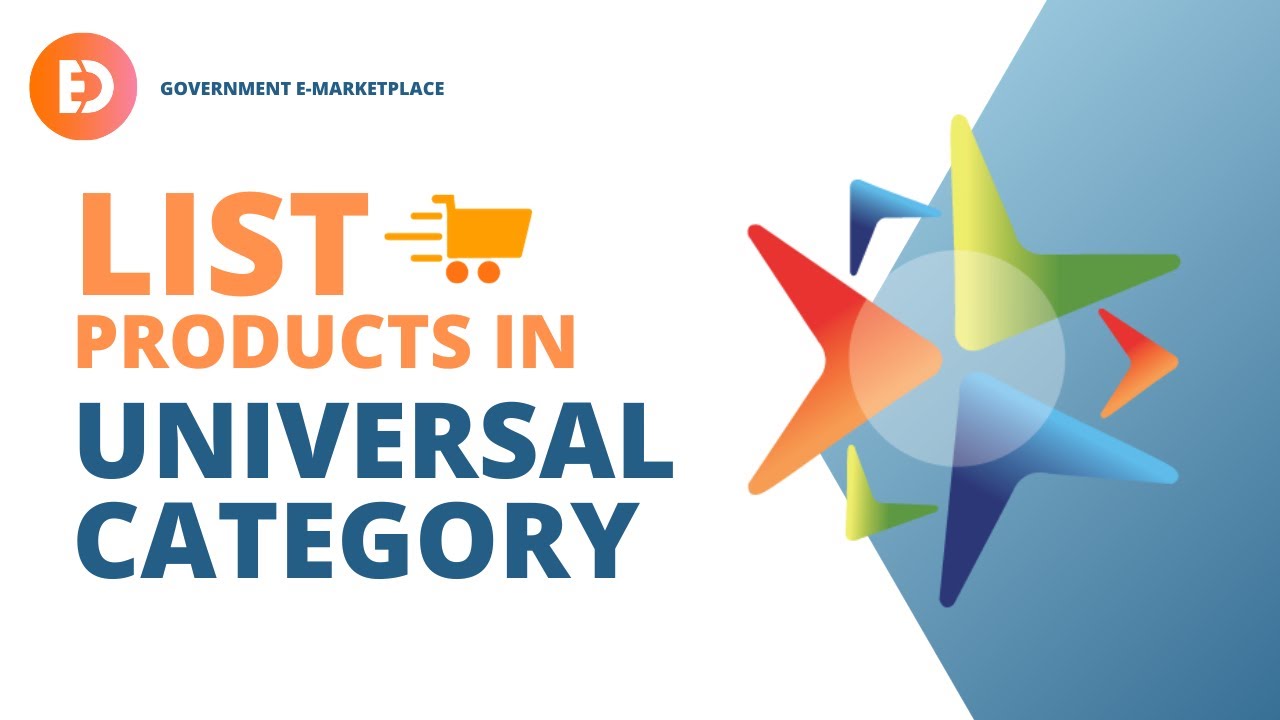 GeM: List Products in Universal Category on GeM | GeM Product Listing | Universal Category on GeM