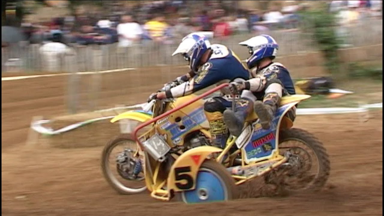 MX Sidecar. World championship 2001 Great Britain GP Canada Heights 1-st moto