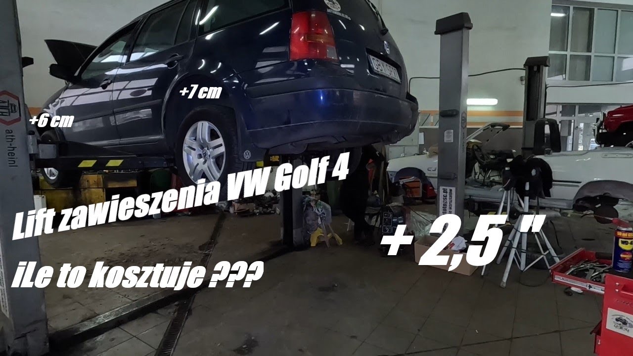 Lift Zawieszenia VW Golf 4 Zyskaliśmy 2,5