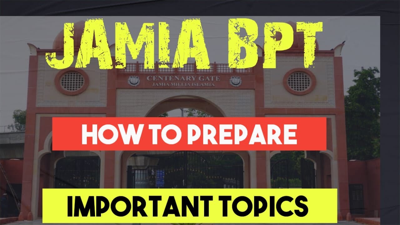 JAMIA BPT 2026 | JAMIA MILIA ISLAMIA ENTRANCE 2026 | BPT JAMIA 2026 | #jamiamilliaislamia #jamia