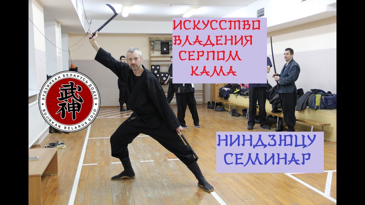 鎌術 Kamajutsu (владение серпами) семинар ниндзюцу ninjutsu Bujinkan