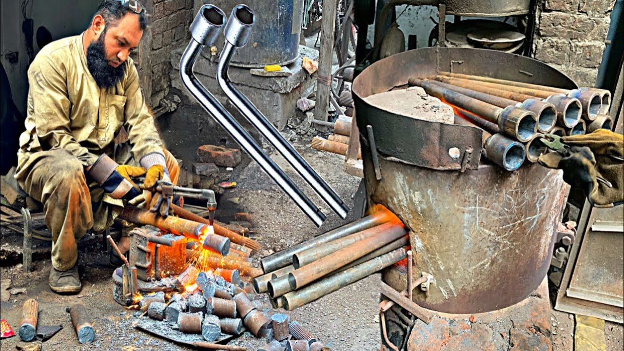How Experience Craftsman Make a Wheel Spanner 🔧 From Truck Shaft Axle