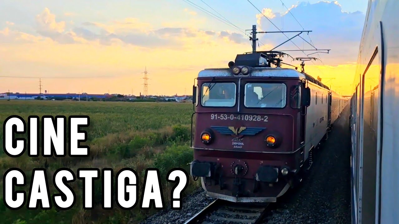 Mega intrecere tren Regio vs Interregio CFR Arad - Glogovat