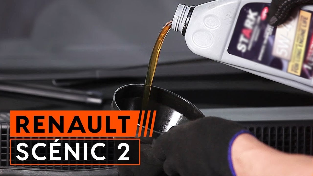 Jak wymienić olej silnikowy i filtr oleju w RENAULT SCÉNIC 2 TUTORIAL | AUTODOC
