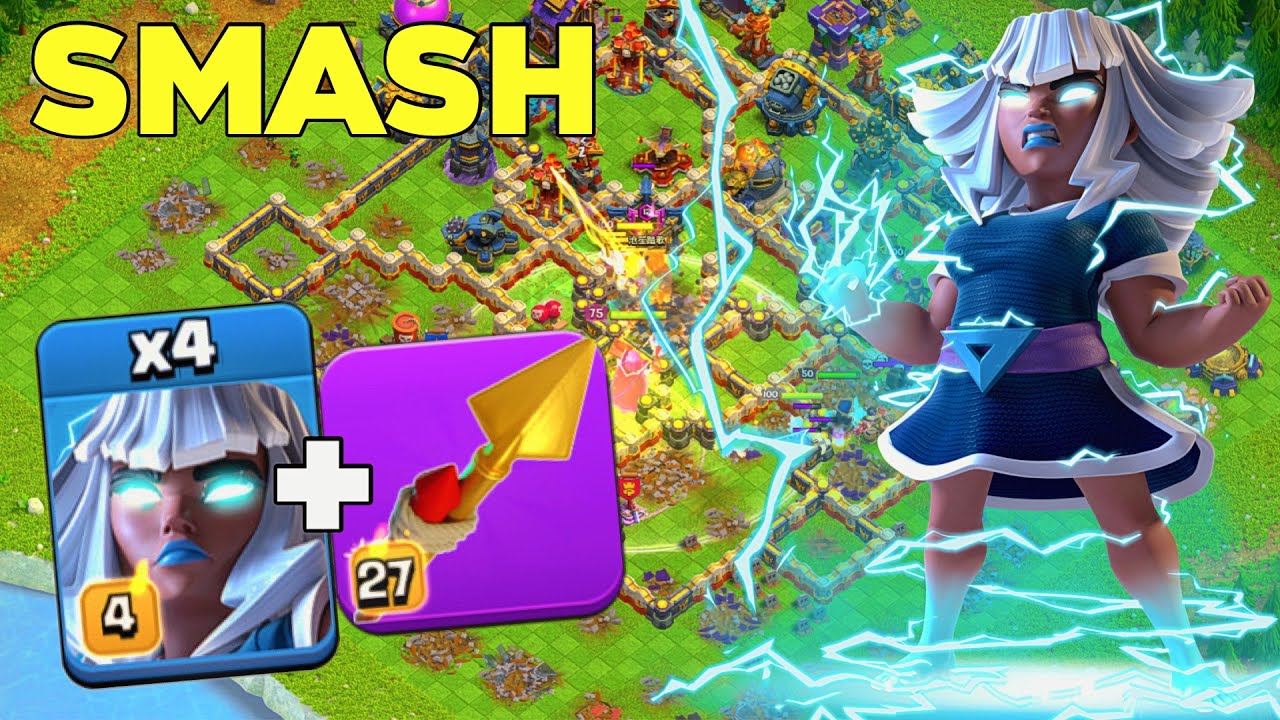 Unstoppable TH17 Electro Titan Smash Strategy For Legend League!  Clash of Clans