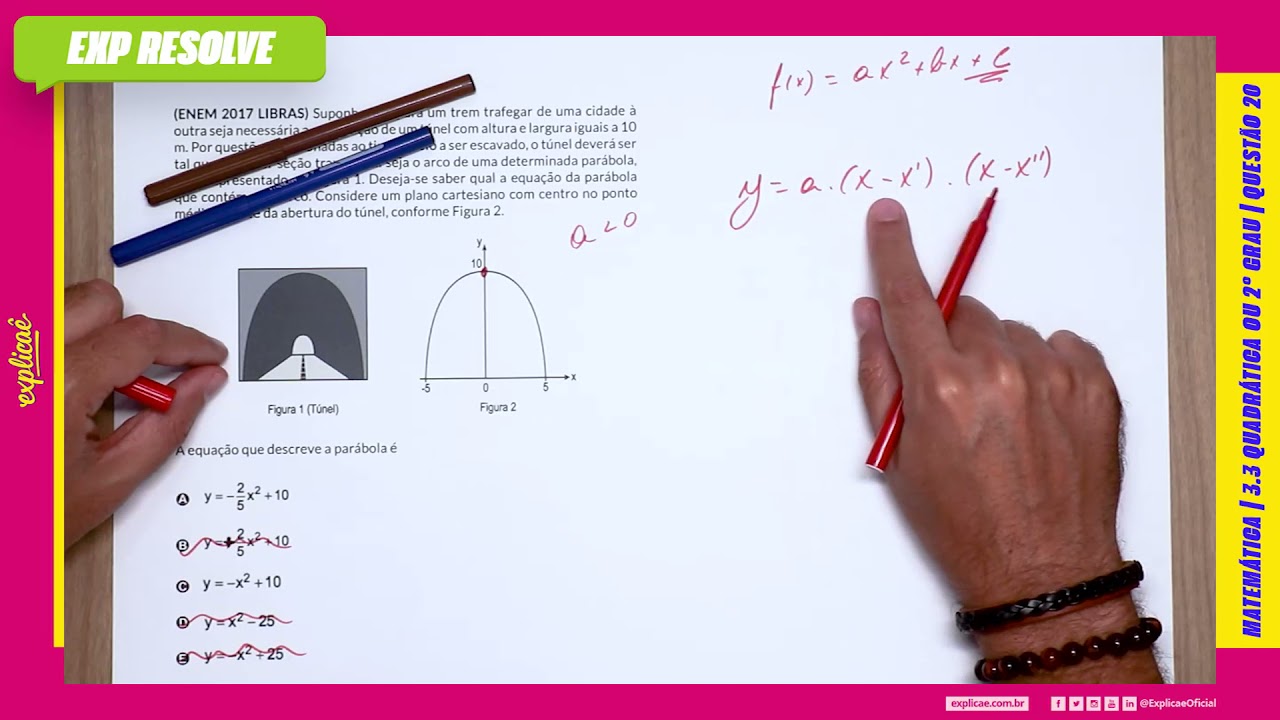 SUPONHA QUE PARA UM TREM TRAFEGAR DE UMA CIDADE À OUTRA SEJA NECESSÁRIA(...) | QUADRÁTICA OU 2º GRAU