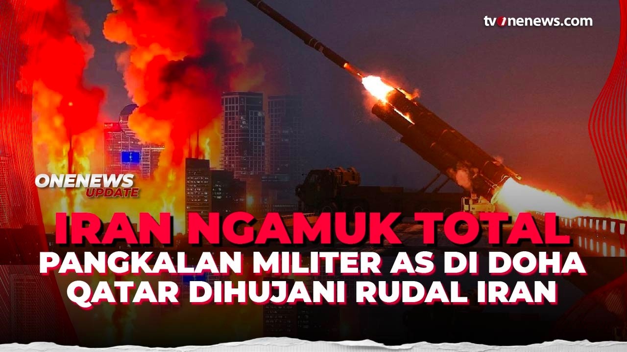 Hujan Rudal! Pangkalan Militer AS di Qatar Juga Diserang, 3 Tentara Tewas | OneNews Update
