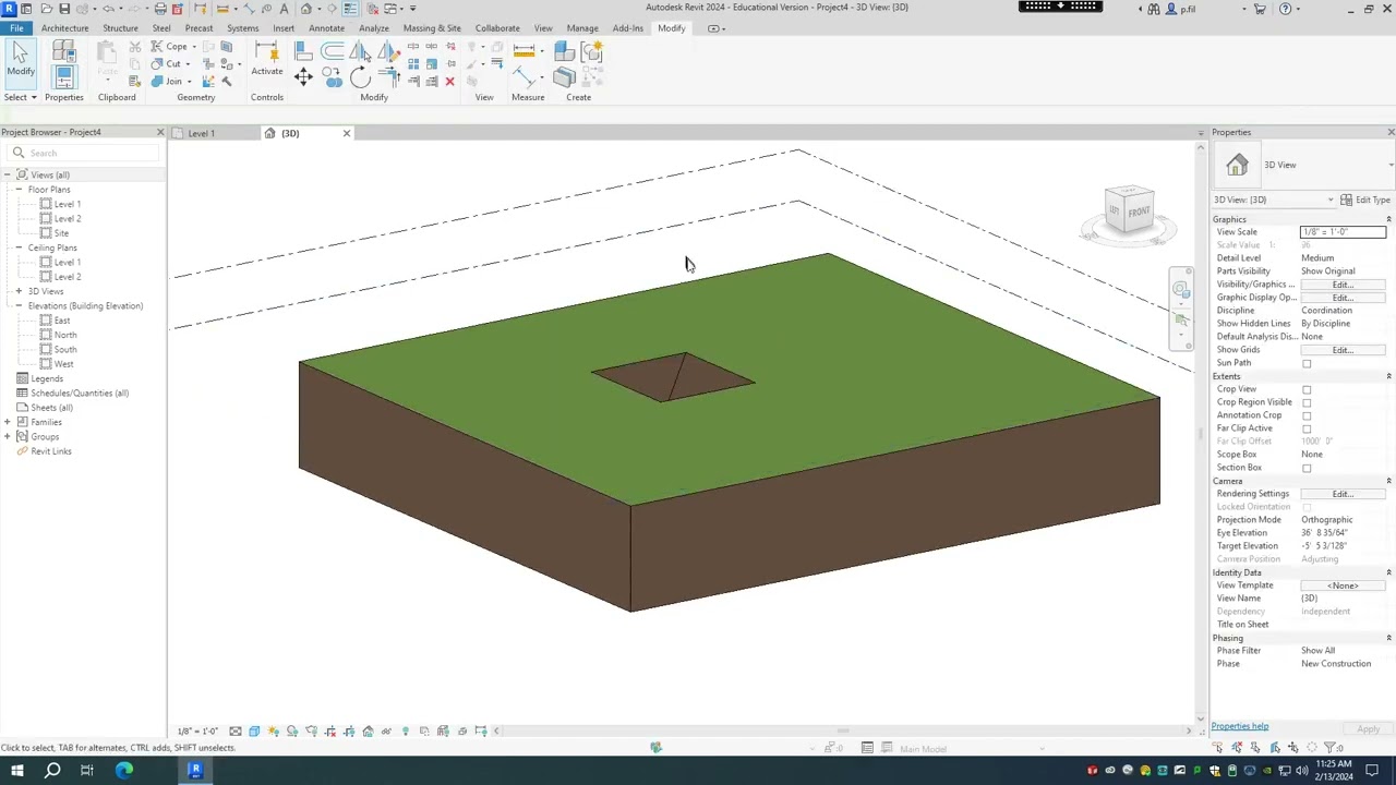 REVIT Building Pad Gone