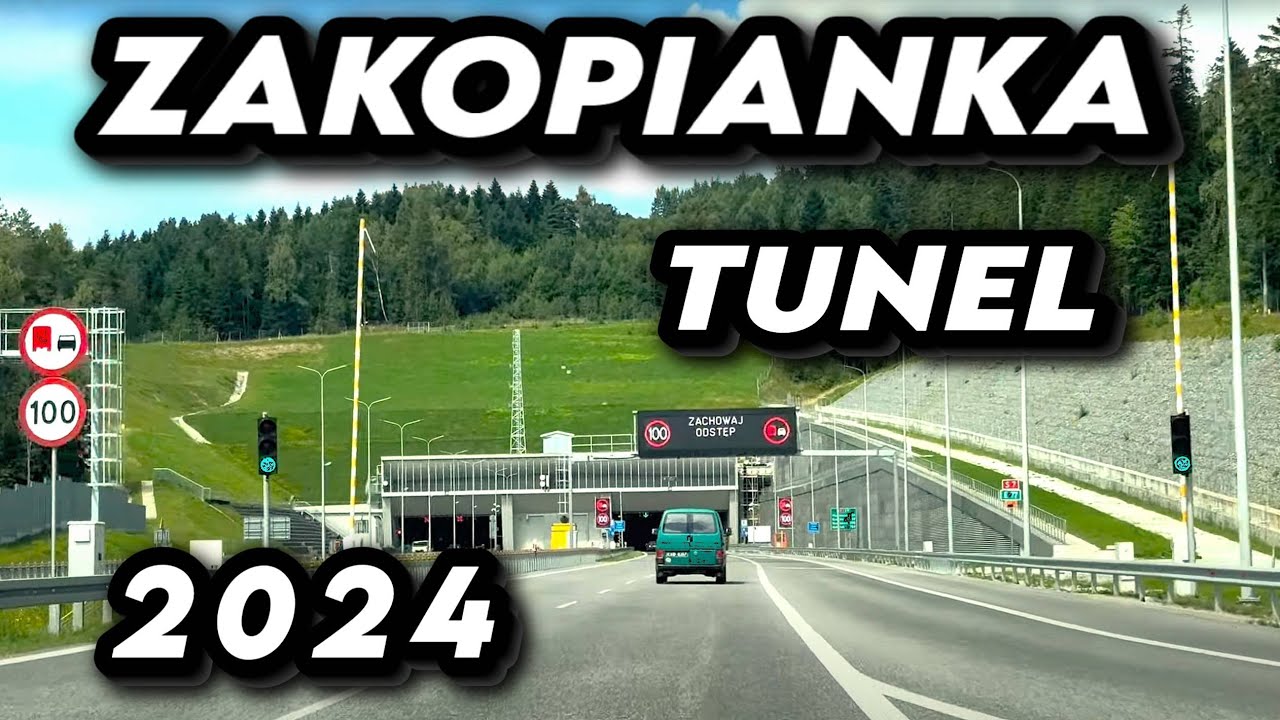 Zakopianka 2024 tunel trasa S7 / Przejazd Zakopianką nowym Tunelem Podróż piękne widoki z Zakopianki